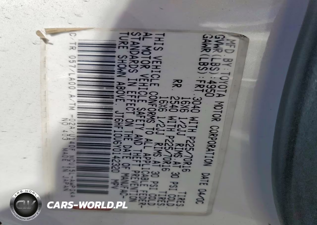 2000 Lexus Rx 300 VIN:JT6HF10U6Y0142320 - 14