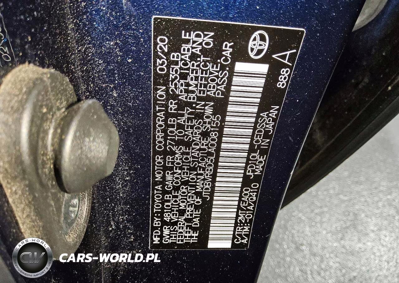 2020 Toyota Mirai Base VIN:JTDBVRBD5LA008155 - 13