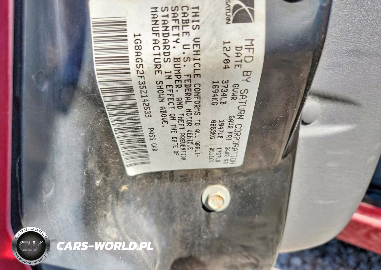 2005 Saturn Ion Level 1 VIN:1G8AG52F35Z142533 - 13