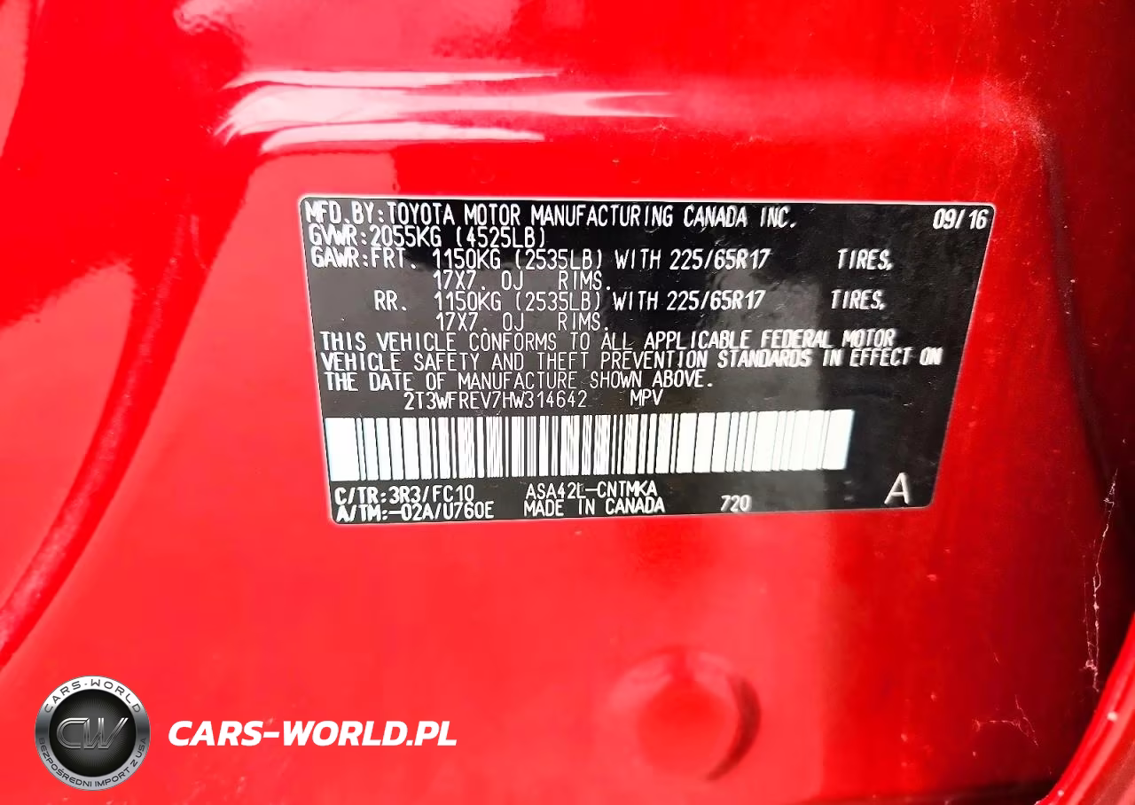 2017 Toyota Rav4 Xle VIN:2T3WFREV7HW314642 - 13