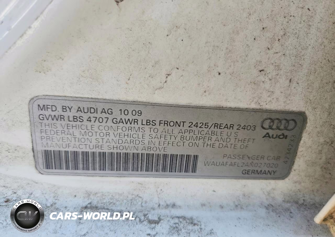 2010 Audi A4 Premium VIN:WAUAFAFL2AN027020 - 12