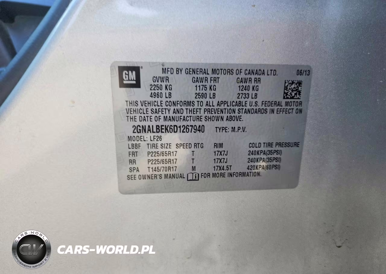 2013 Chevrolet Equinox Ls VIN:2GNALBEK6D1267940 - 13