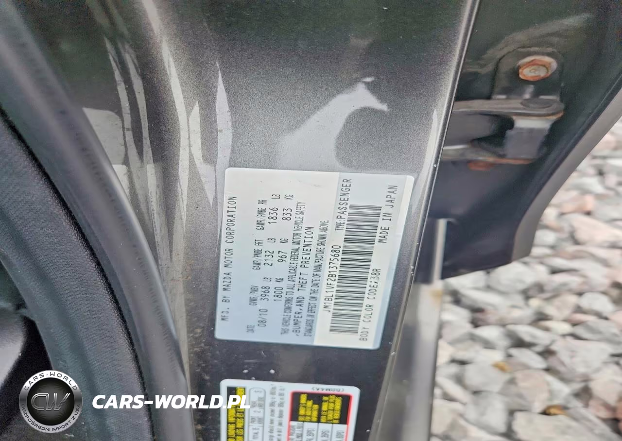 2011 Mazda 3 I VIN:JM1BL1VF2B1375680 - 12