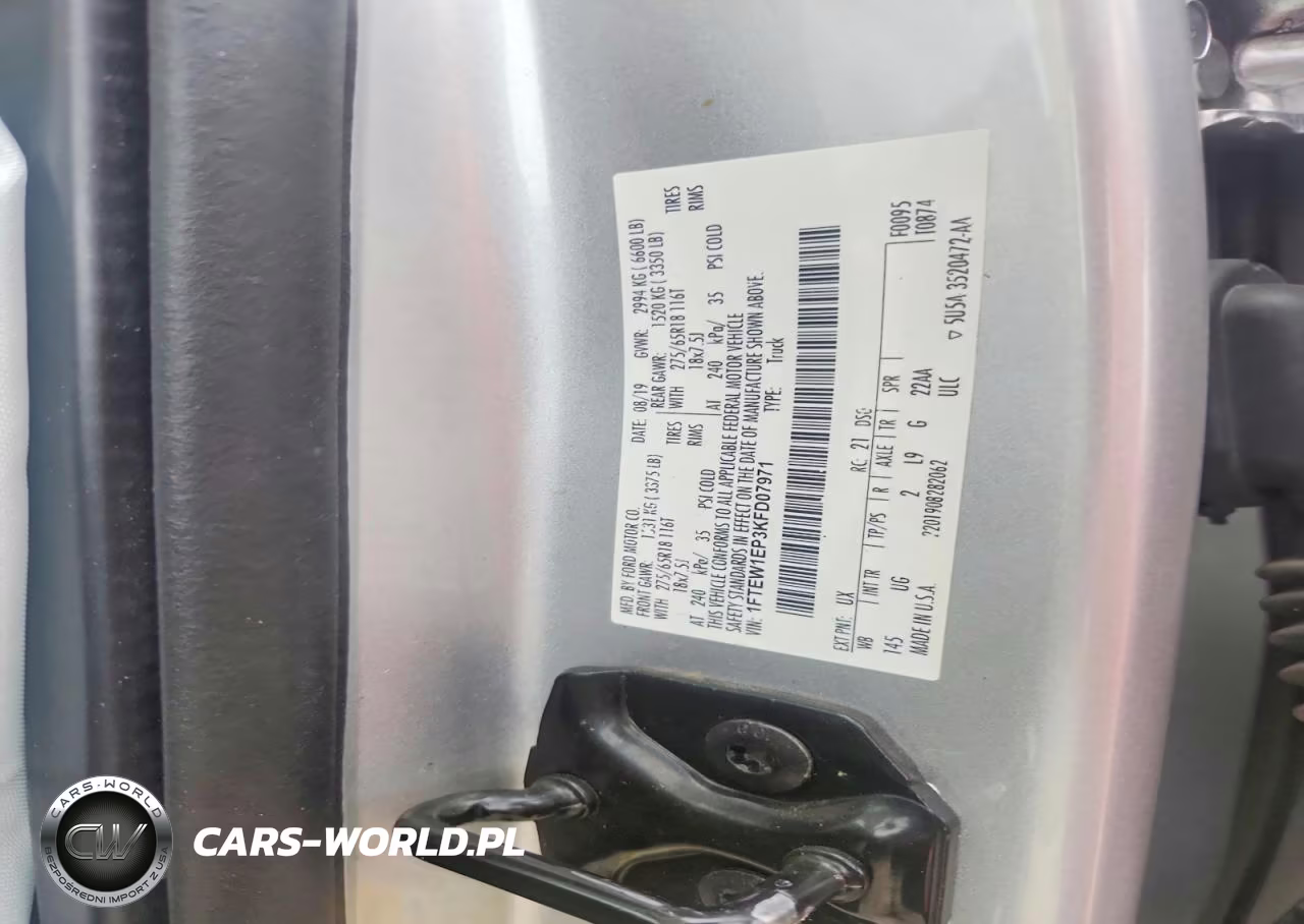 2019 Ford F150 Supercrew VIN:1FTEW1EP3KFD07971 - 12