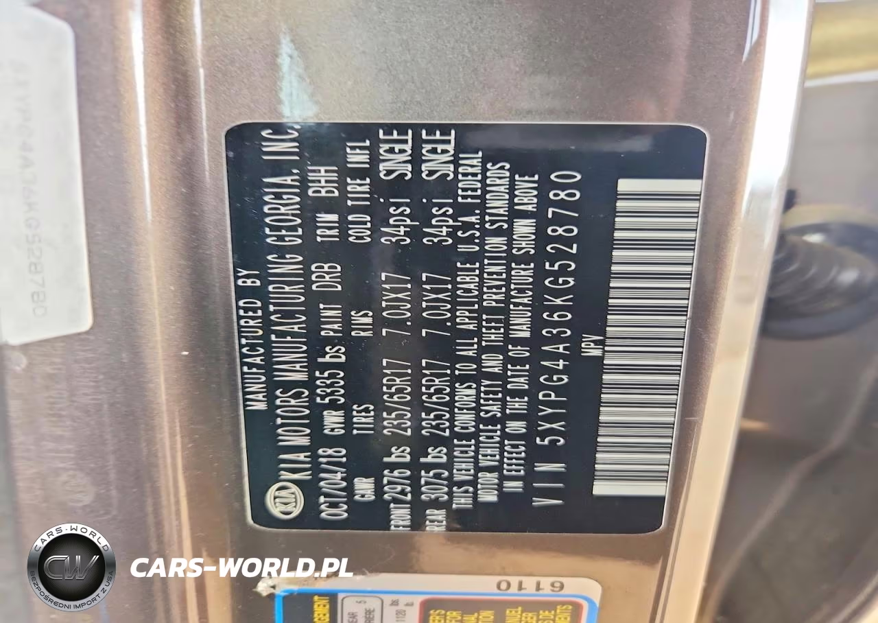 2019 Kia Sorento Lx VIN:5XYPG4A36KG528780 - 14