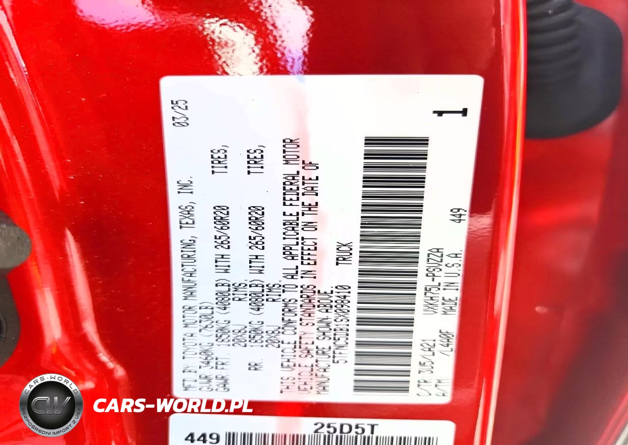 2025 Toyota Tundra Platinum Hv VIN:5TFNC5DB1SX098410 - 12