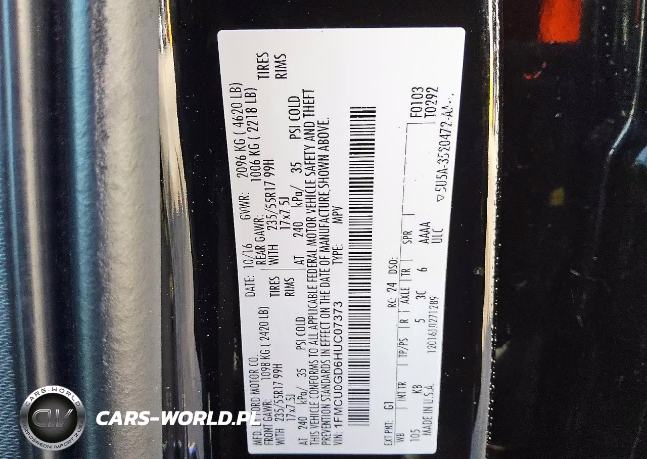 2017 Ford Escape Se VIN:1FMCU0GD6HUC07373 - 13