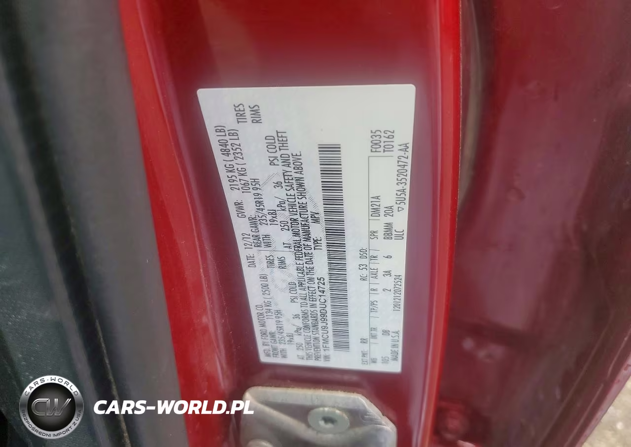 2013 Ford Escape Titanium VIN:1FMCU9J99DUC14725 - 13
