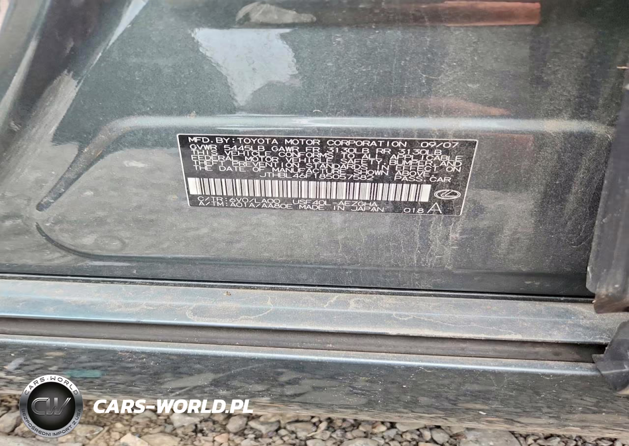2008 Lexus Ls 460 VIN:JTHBL46F185057582 - 12