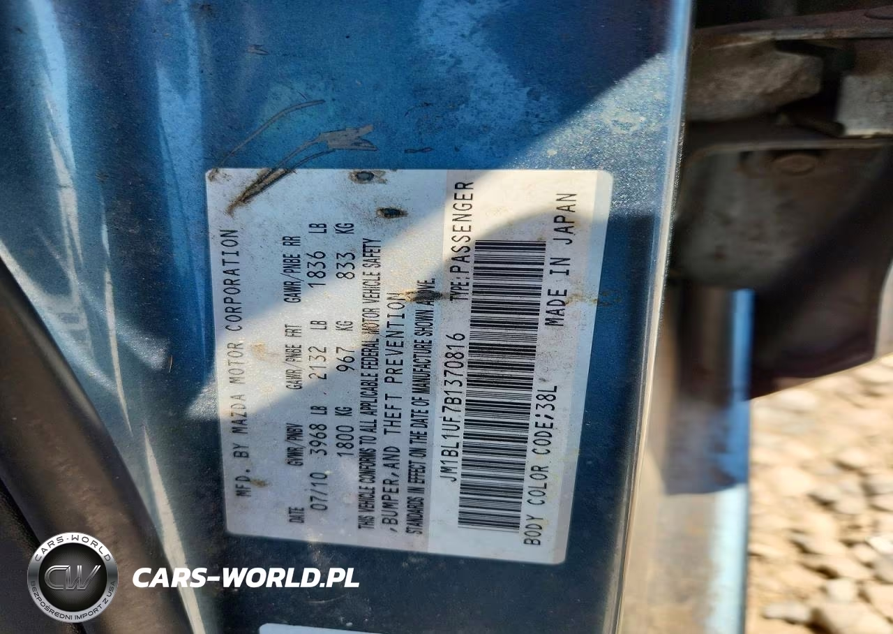 2011 Mazda 3 I VIN:JM1BL1UF7B1370816 - 12