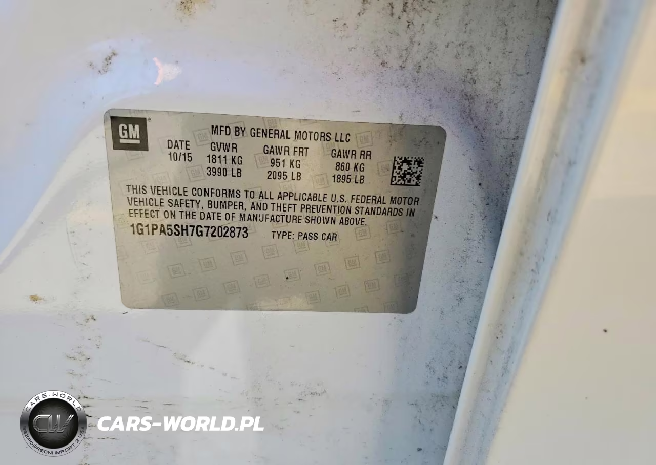 2016 Chevrolet Cruze Limited L VIN:1G1PA5SH7G7202873 - 12