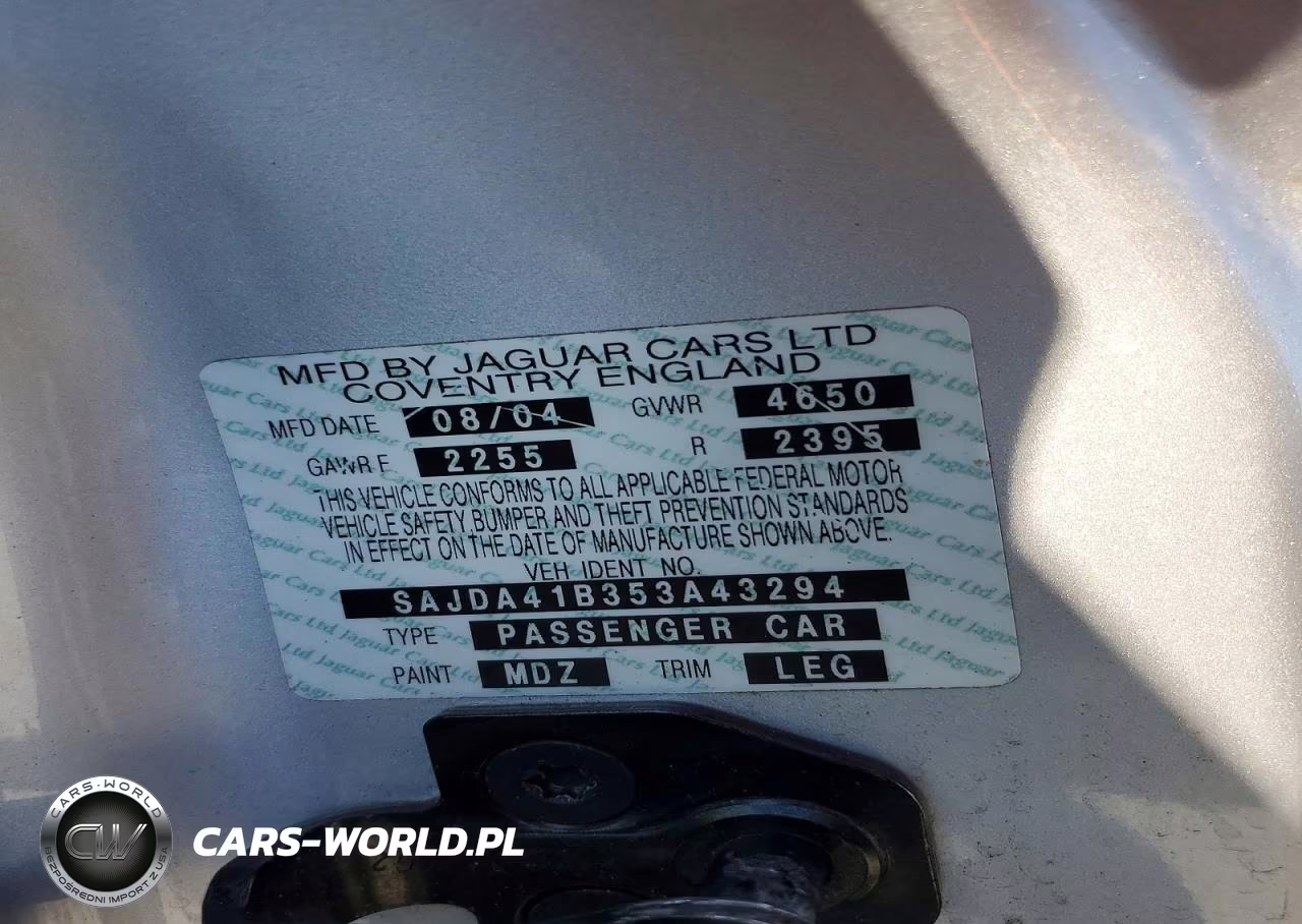 2005 Jaguar Xkr VIN:SAJDA41B353A43294 - 12