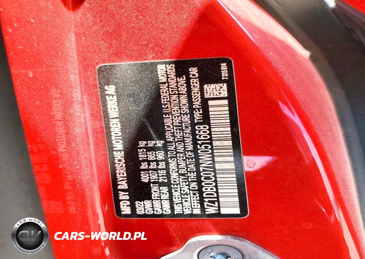 2022 Toyota Gr Supra 3.0 Premium VIN:WZ1DB0C07NW051668 - 12