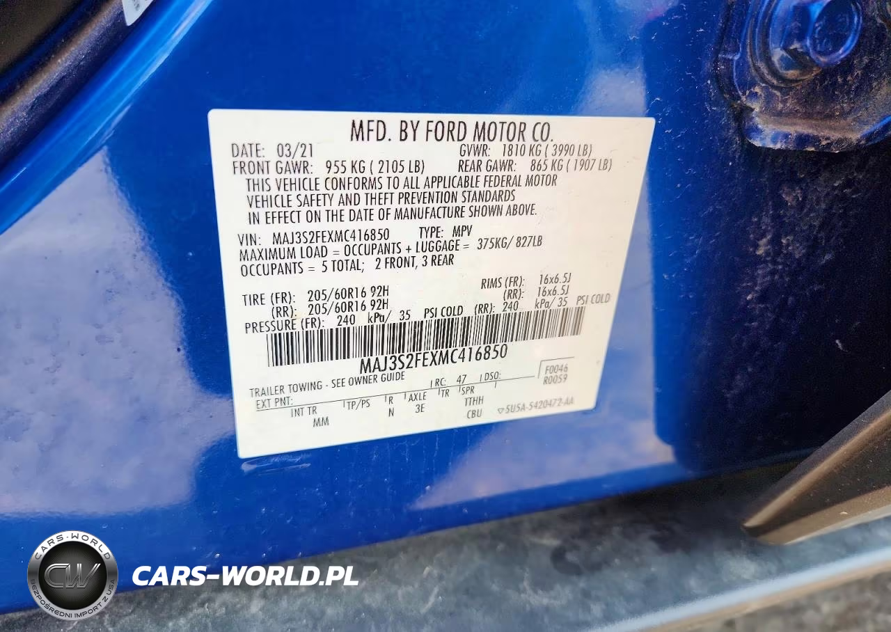 2021 Ford Ecosport S VIN:MAJ3S2FEXMC416850 - 12