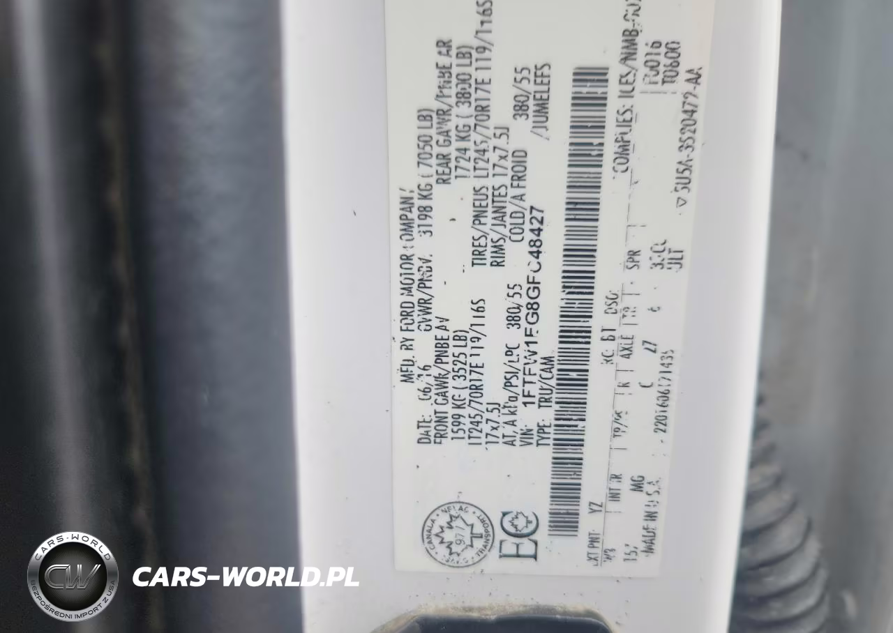 2016 Ford F150 Supercrew VIN:1FTFW1EG8GFC48427 - 12
