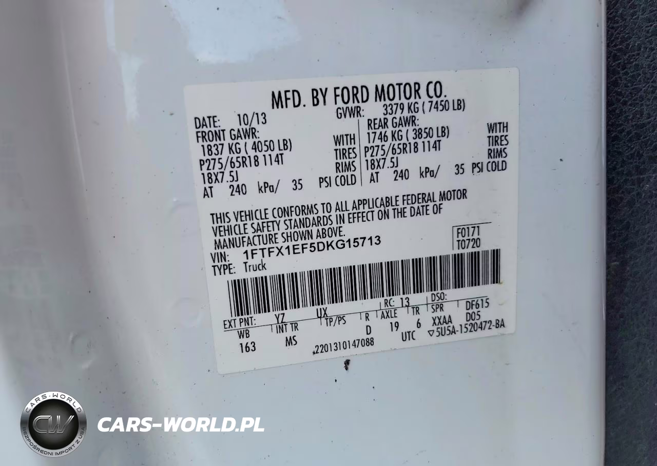 2013 Ford F150 Super Cab VIN:1FTFX1EF5DKG15713 - 12