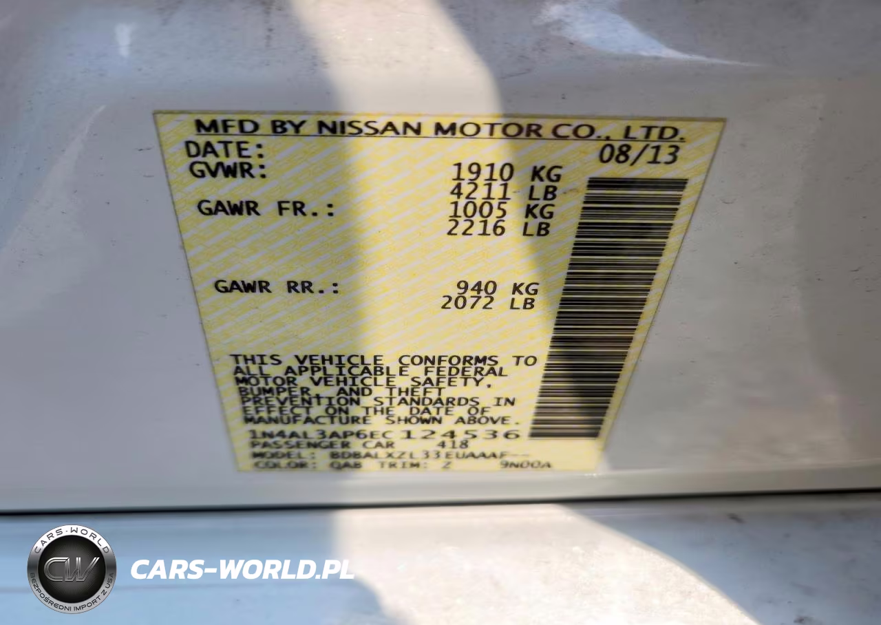 2014 Nissan Altima 2.5 Sl VIN:1N4AL3AP6EC124536 - 12
