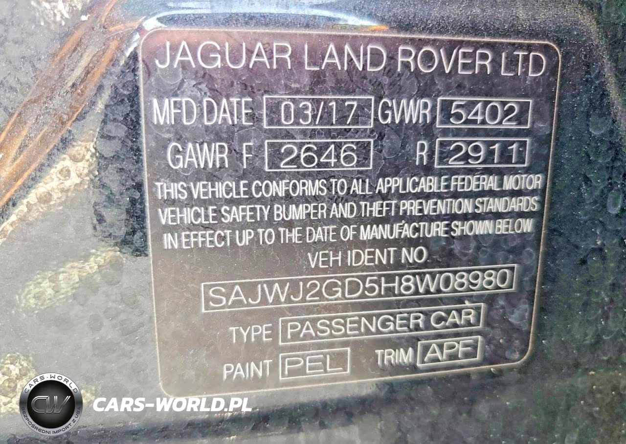2017 Jaguar Xjl Portfolio VIN:SAJWJ2GD5H8W08980 - 13