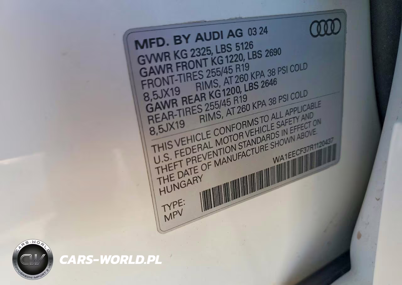 2024 Audi Q3 Premium Plus S Line 45 VIN:WA1EECF37R1120437 - 13