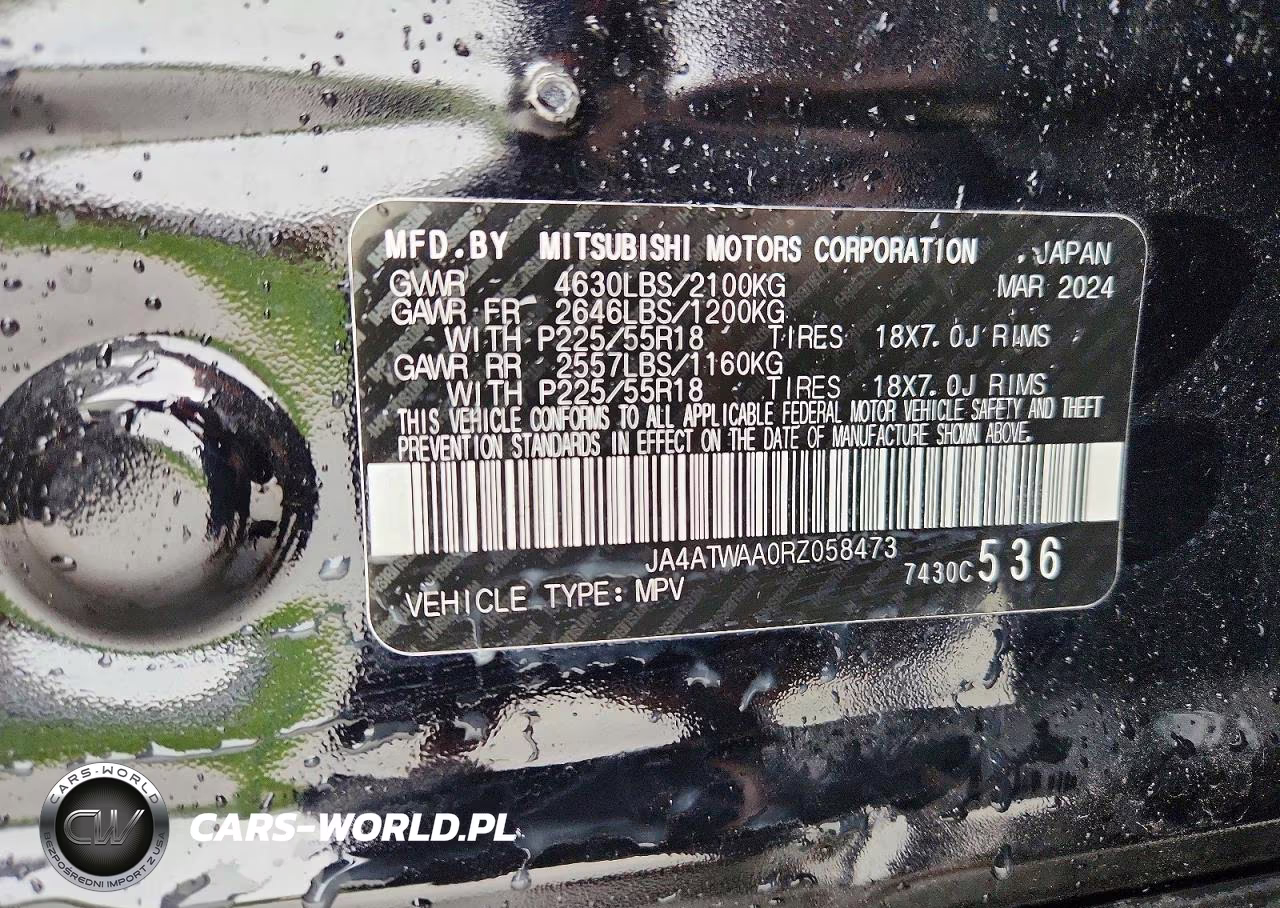 2024 Mitsubishi Eclipse Cross Se VIN:JA4ATWAA0RZ058473 - 13