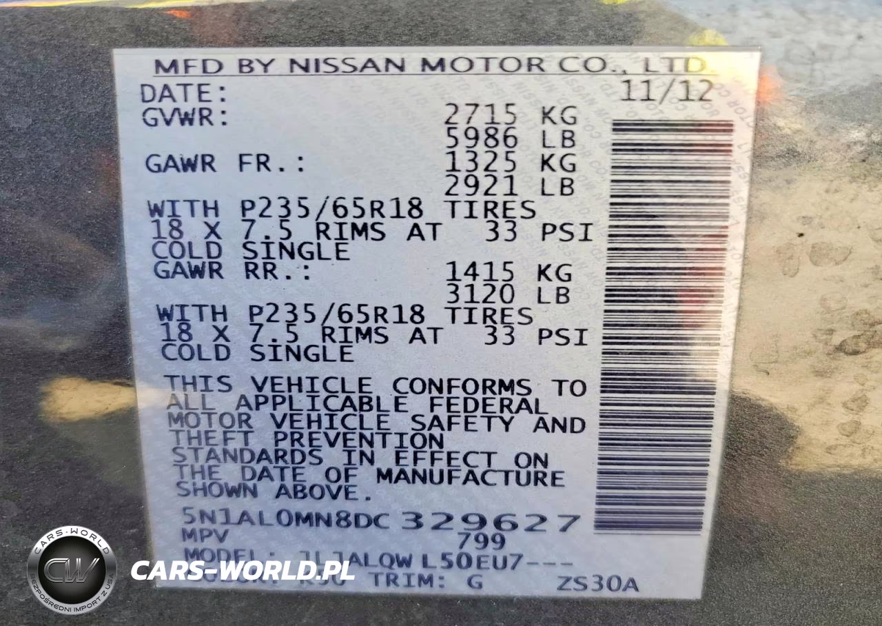 2013 Infiniti Jx35 VIN:5N1AL0MN8DC329627 - 14