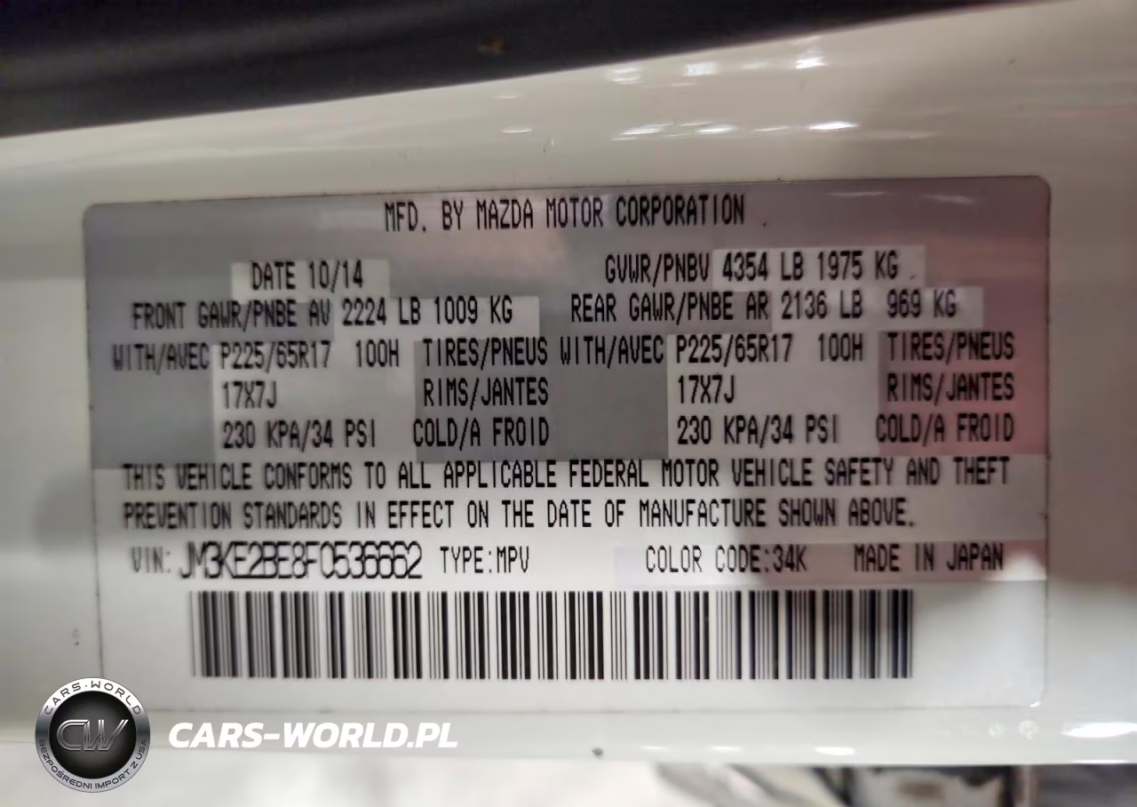 2015 Mazda Cx-5 Sport VIN:JM3KE2BE8F0536662 - 13