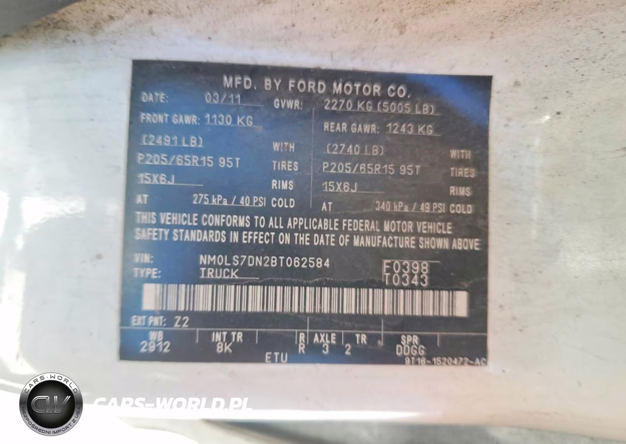 2011 Ford Transit Connect Xlt VIN:NM0LS7DN2BT062584 - 13