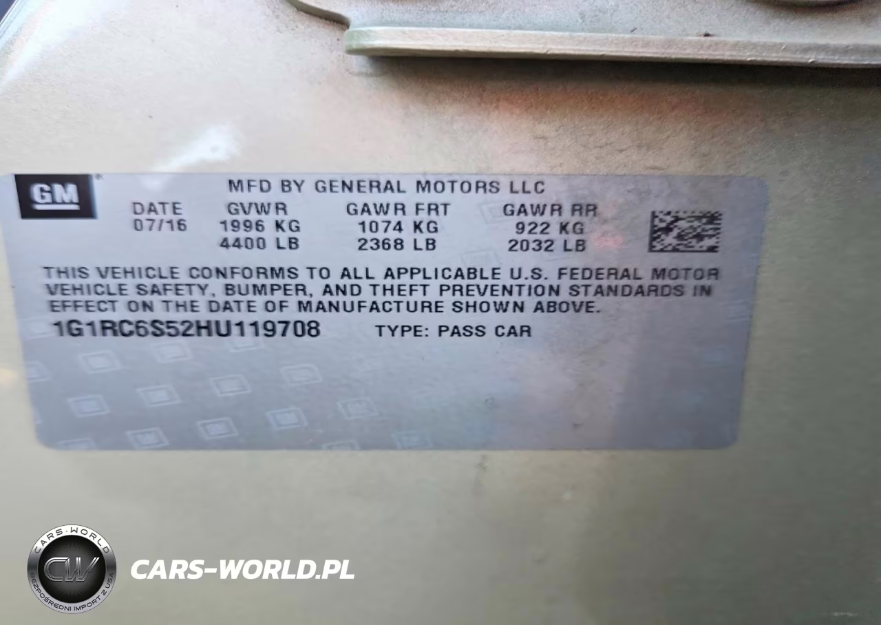 2017 Chevrolet Volt Lt VIN:1G1RC6S52HU119708 - 13