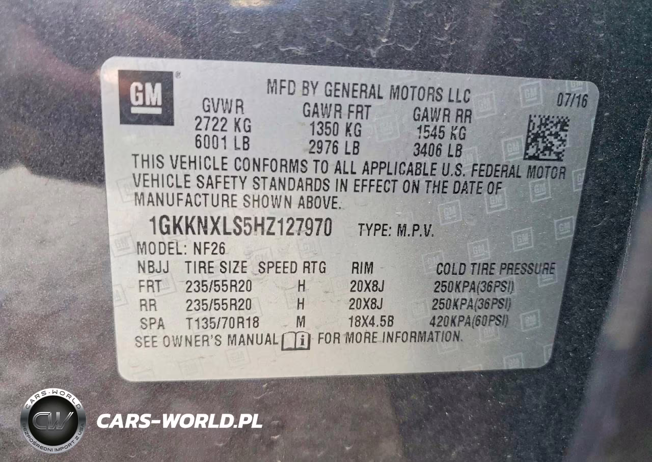 2017 GMC Acadia Denali VIN:1GKKNXLS5HZ127970 - 13