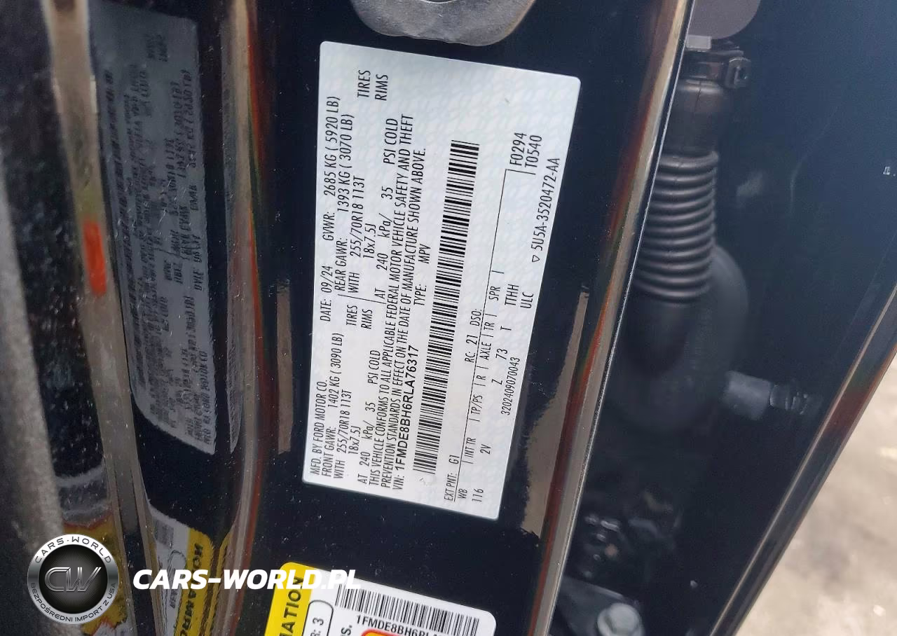 2024 Ford Bronco Outer Banks VIN:1FMDE8BH6RLA76317 - 12