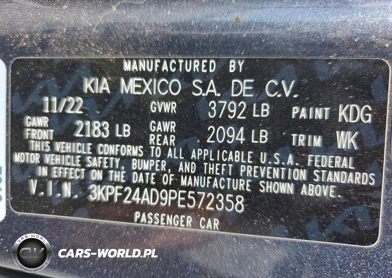 2023 Kia Forte Lxs VIN:3KPF24AD9PE572358 - 13