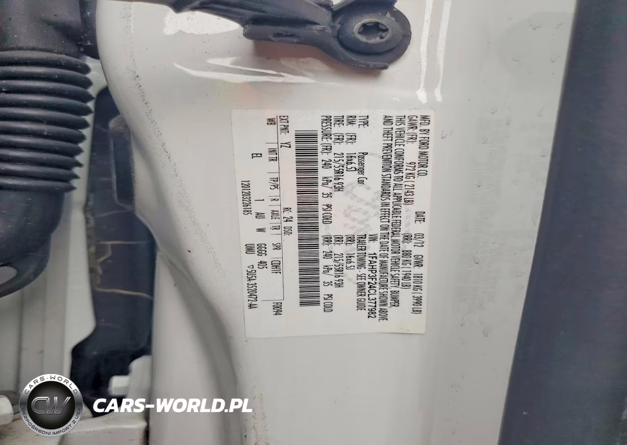 2012 Ford Focus Se VIN:1FAHP3F24CL377982 - 12