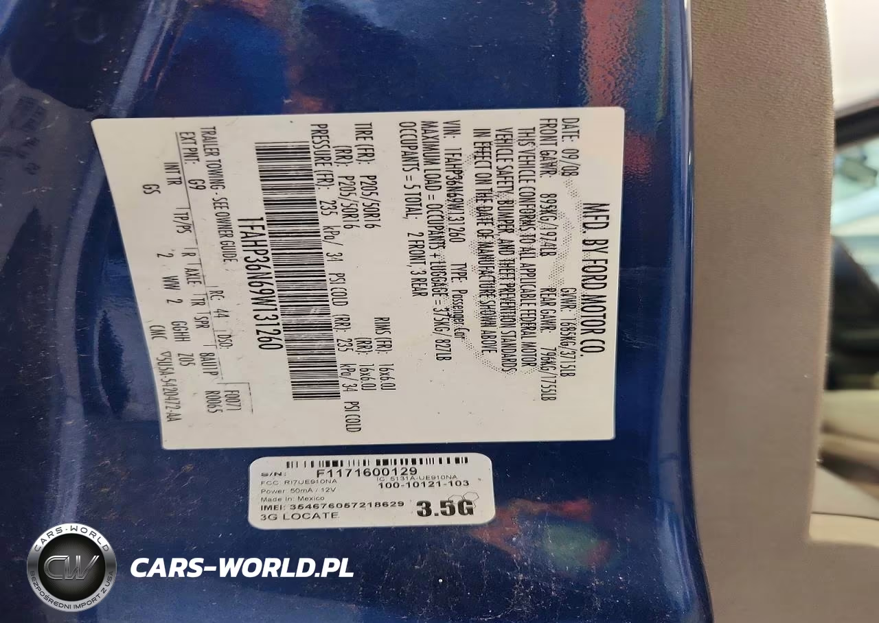 2009 Ford Focus Ses VIN:1FAHP36N69W131260 - 12