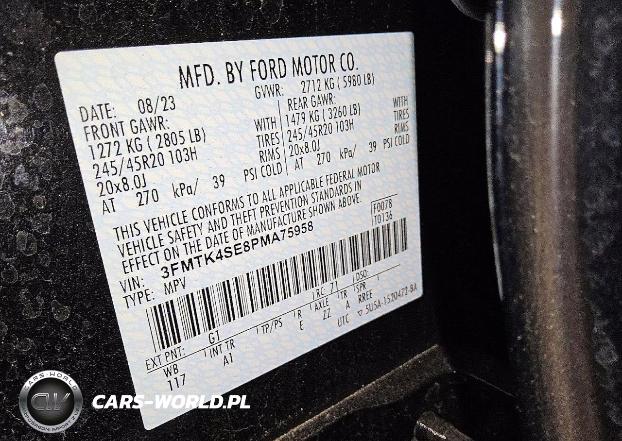2023 Ford Mustang Mach-E Gt VIN:3FMTK4SE8PMA75958 - 12