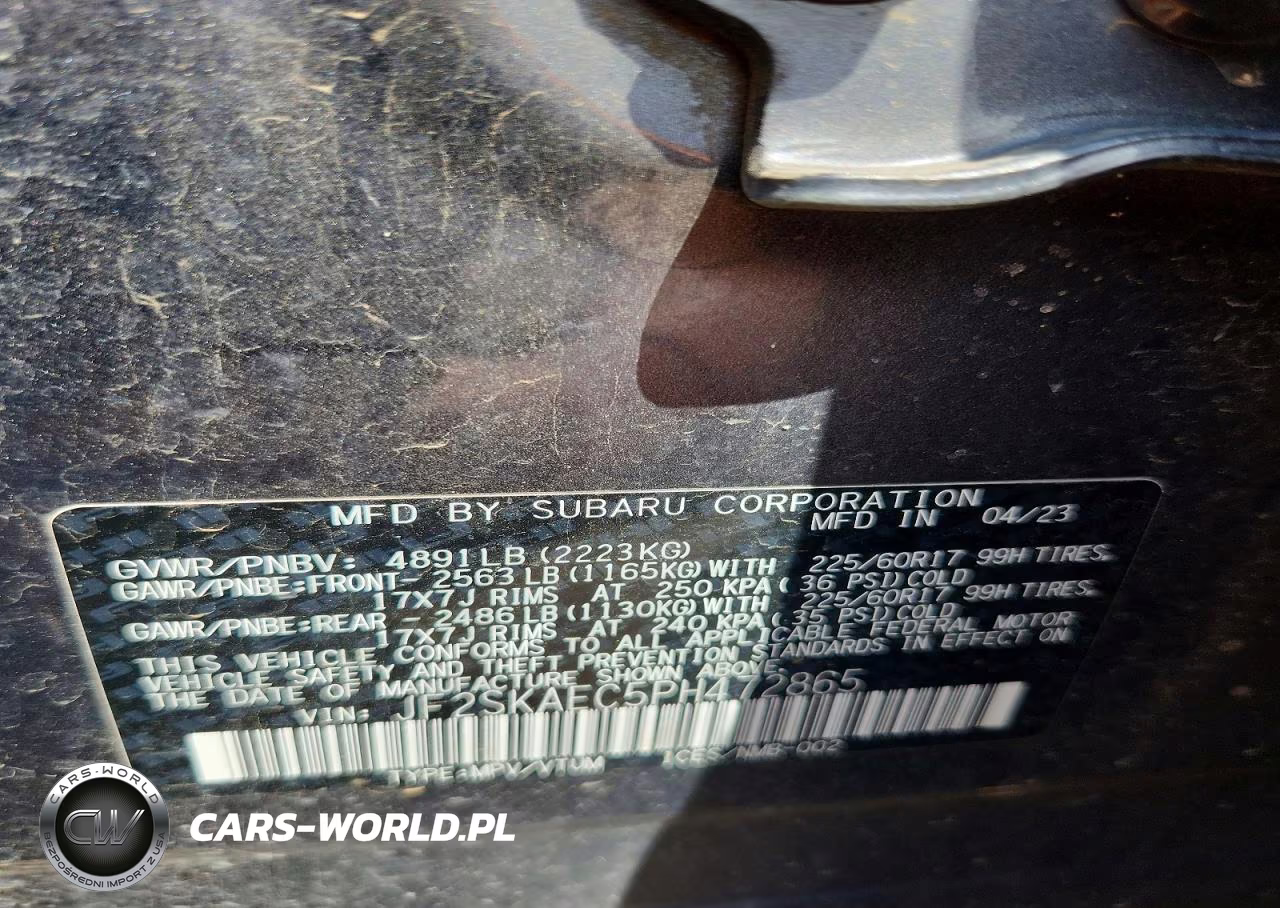 2023 Subaru Forester Premium VIN:JF2SKAEC5PH472865 - 14