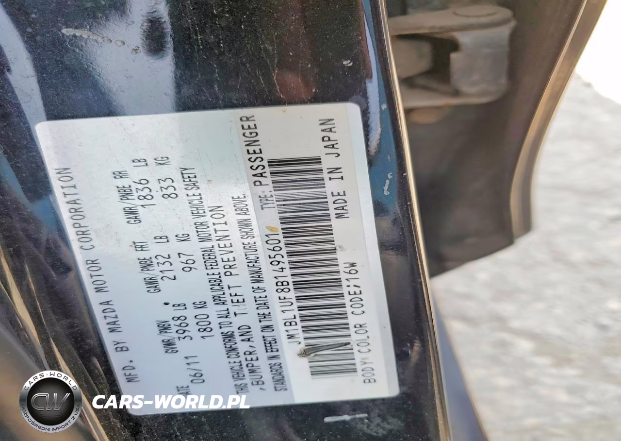 2011 Mazda 3 I VIN:JM1BL1UF8B1495601 - 12