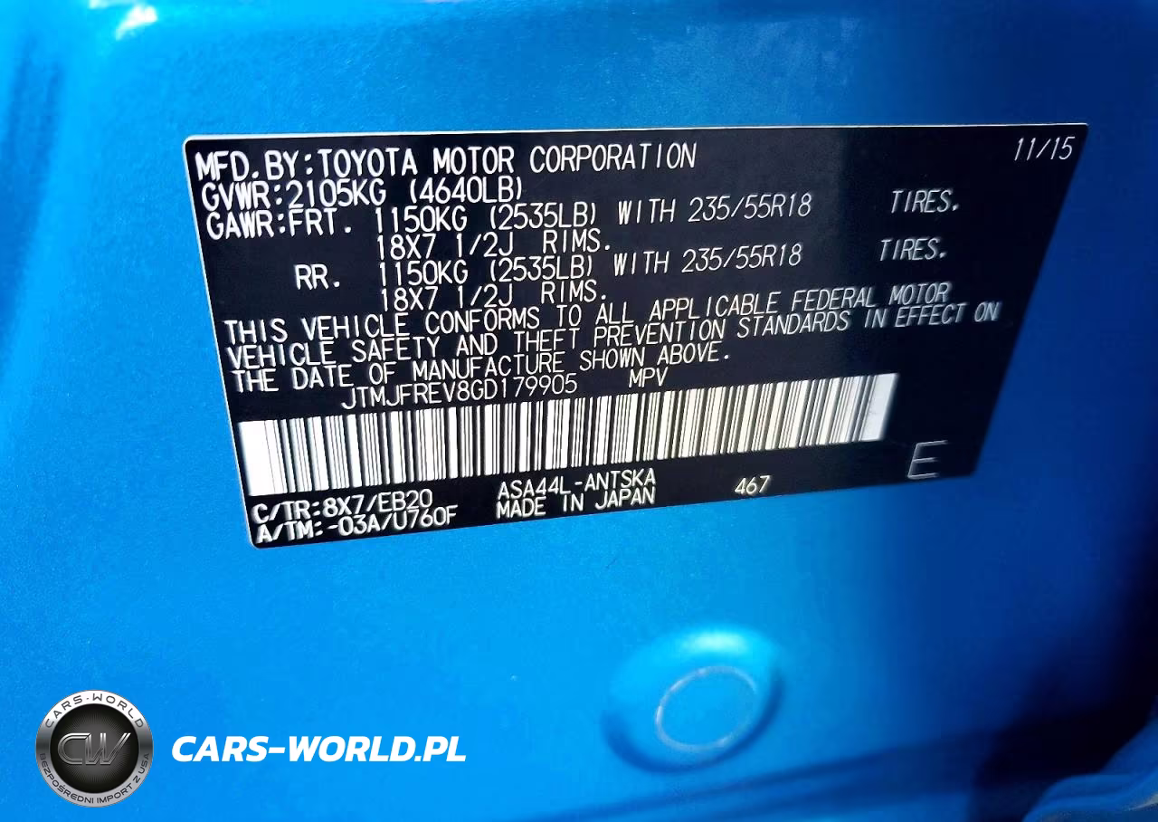2016 Toyota Rav4 Se VIN:JTMJFREV8GD179905 - 12