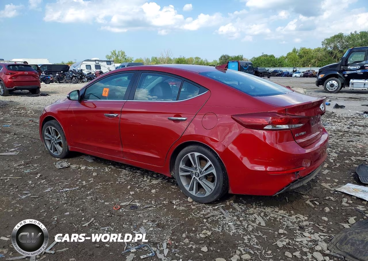 2017 Hyundai Elantra Limited VIN:KMHD84LF7HU196195 - 2