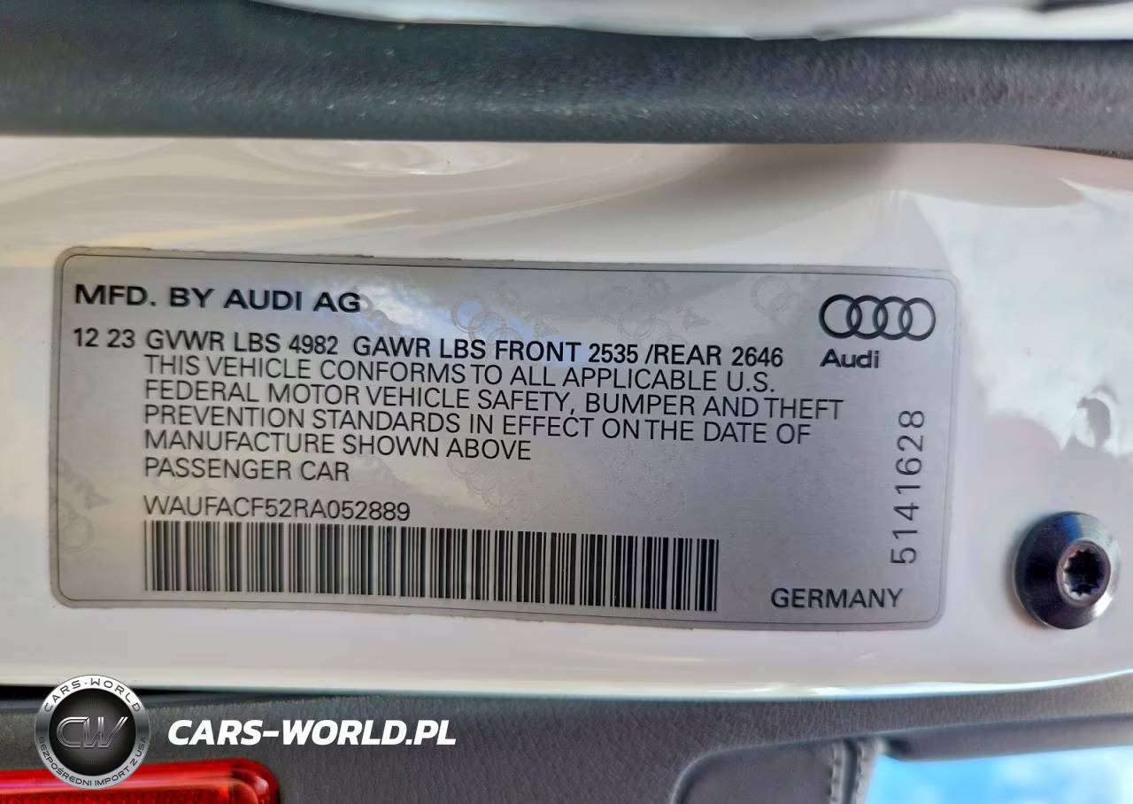 2024 Audi A5 Premium Plus 45 VIN:WAUFACF52RA052889 - 12