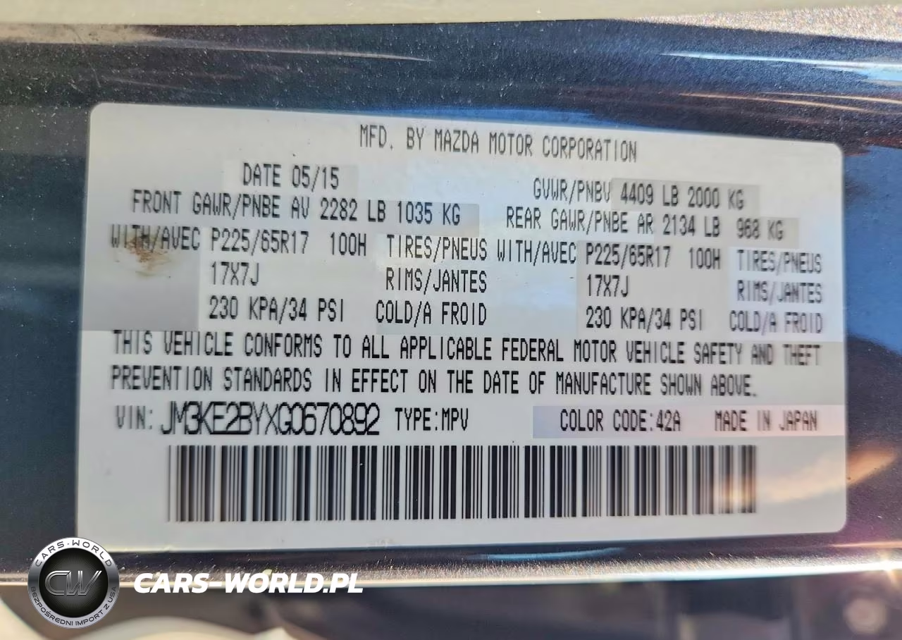 2016 Mazda Cx-5 Sport VIN:JM3KE2BYXG0670892 - 14