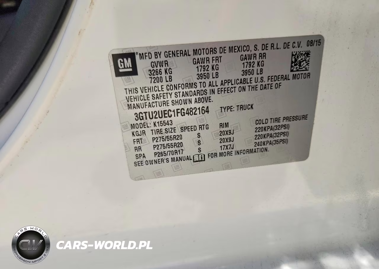 2015 GMC Sierra K1500 Sle VIN:3GTU2UEC1FG482164 - 13