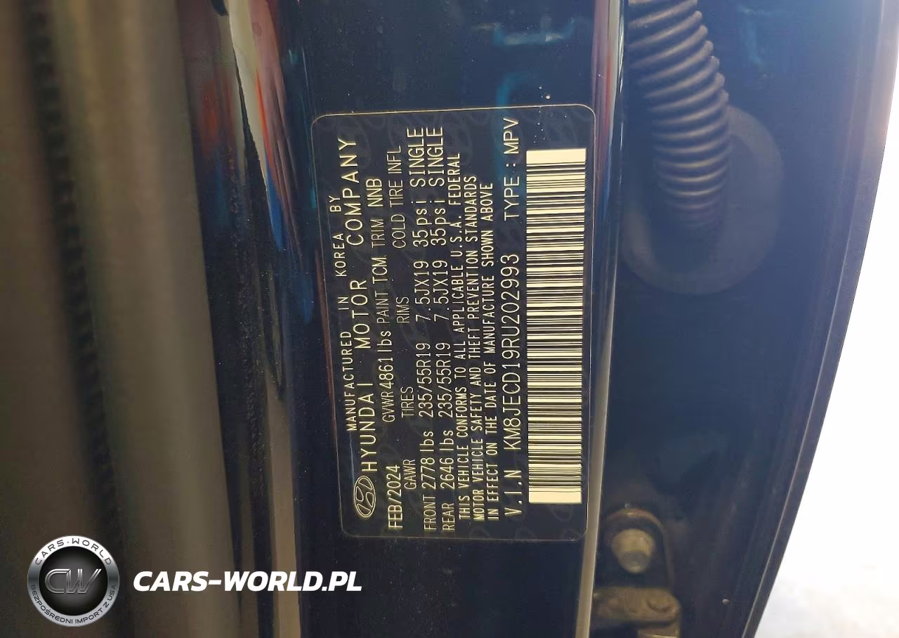 2024 Hyundai Tucson Limited VIN:KM8JECD19RU202993 - 13
