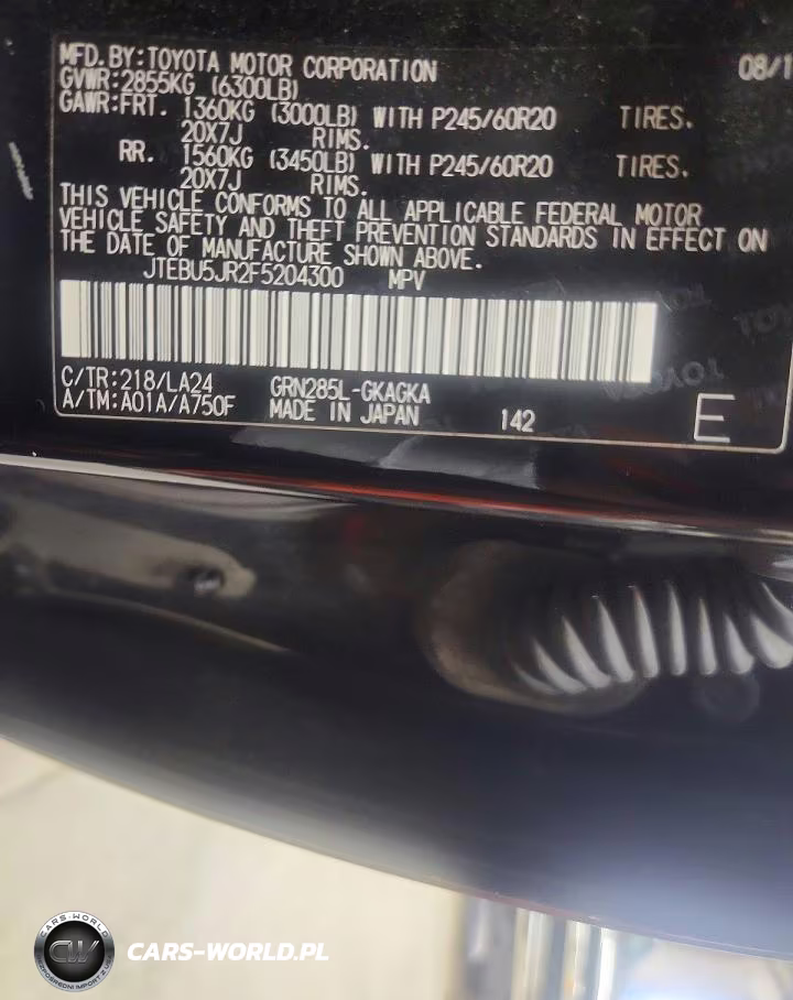2015 Toyota 4Runner Limited VIN:JTEBU5JR2F5204300 - 12