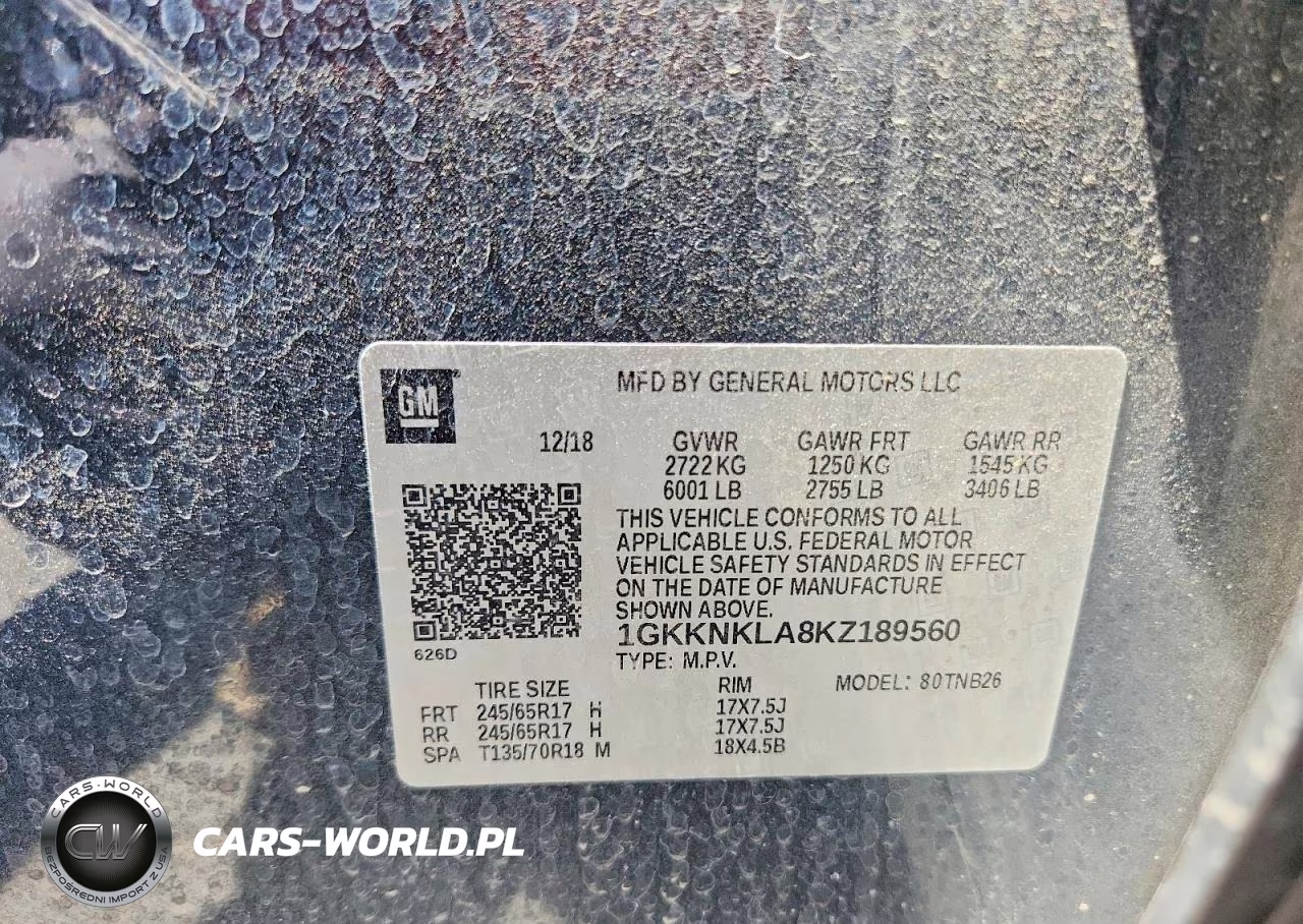 2019 GMC Acadia Sle VIN:1GKKNKLA8KZ189560 - 13