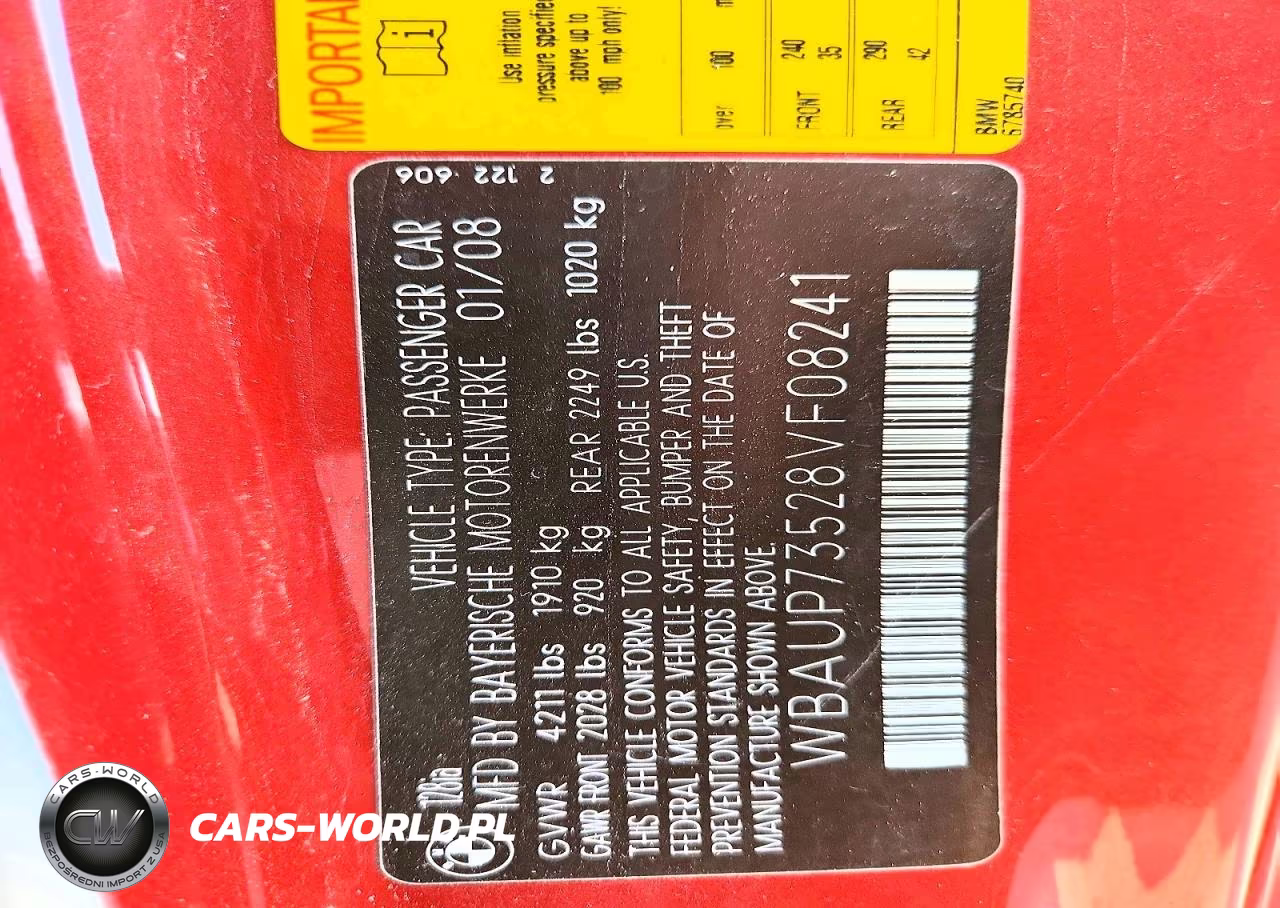 2008 BMW 128 I VIN:WBAUP73528VF08241 - 12