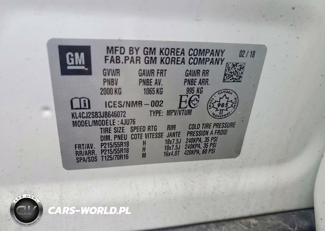 2018 Buick Encore Sport Touring VIN:KL4CJ2SB3JB646072 - 13