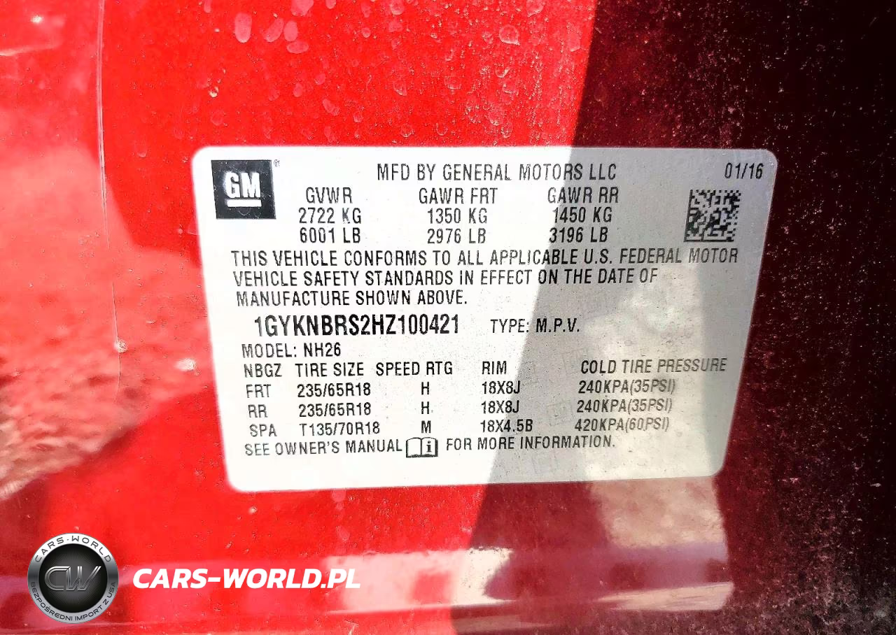 2017 Cadillac Xt5 Luxury VIN:1GYKNBRS2HZ100421 - 12