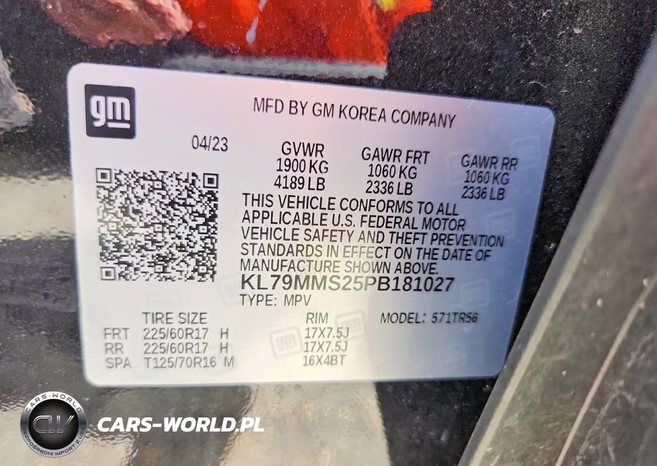 2023 Chevrolet Trailblazer Ls VIN:KL79MMS25PB181027 - 13
