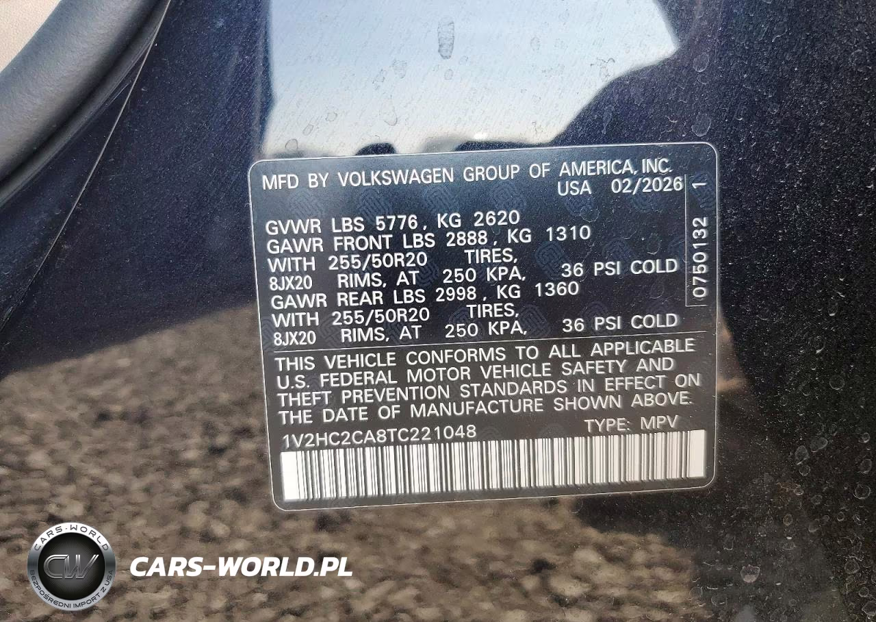 2026 Volkswagen Atlas Cross Sport Se VIN:1V2HC2CA8TC221048 - 13