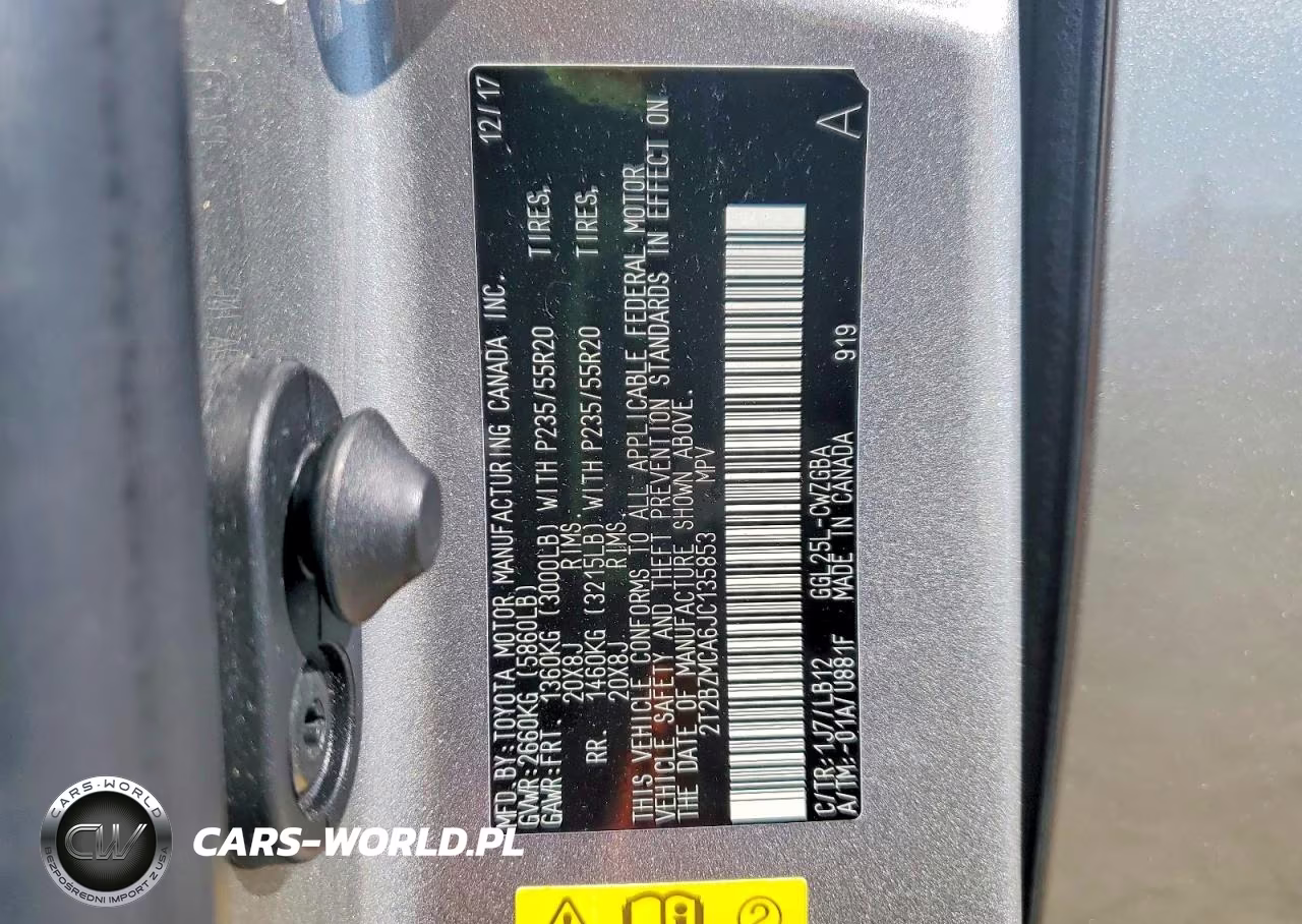 2018 Lexus Rx 350 Base VIN:2T2BZMCA6JC135853 - 12